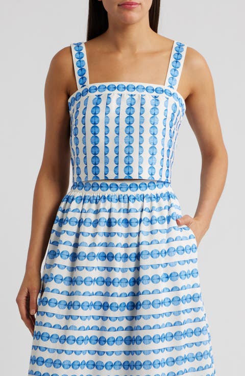 Structured Taffeta Tank