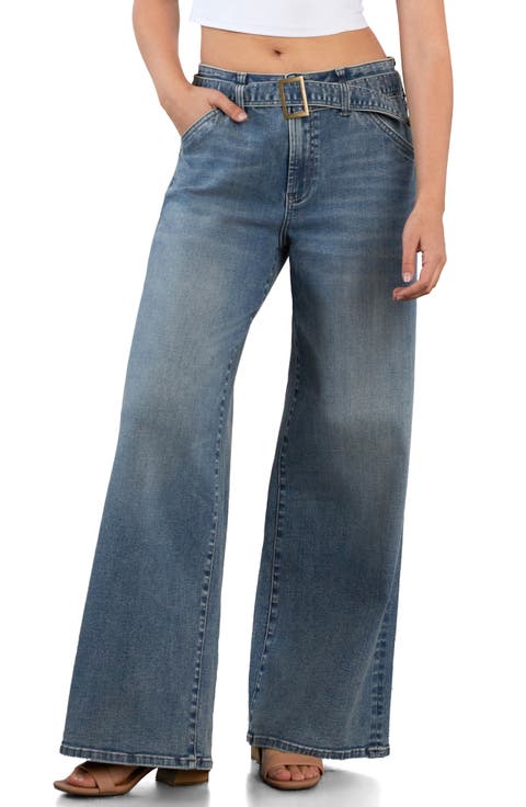 Alie Belt Wide Leg Jeans
