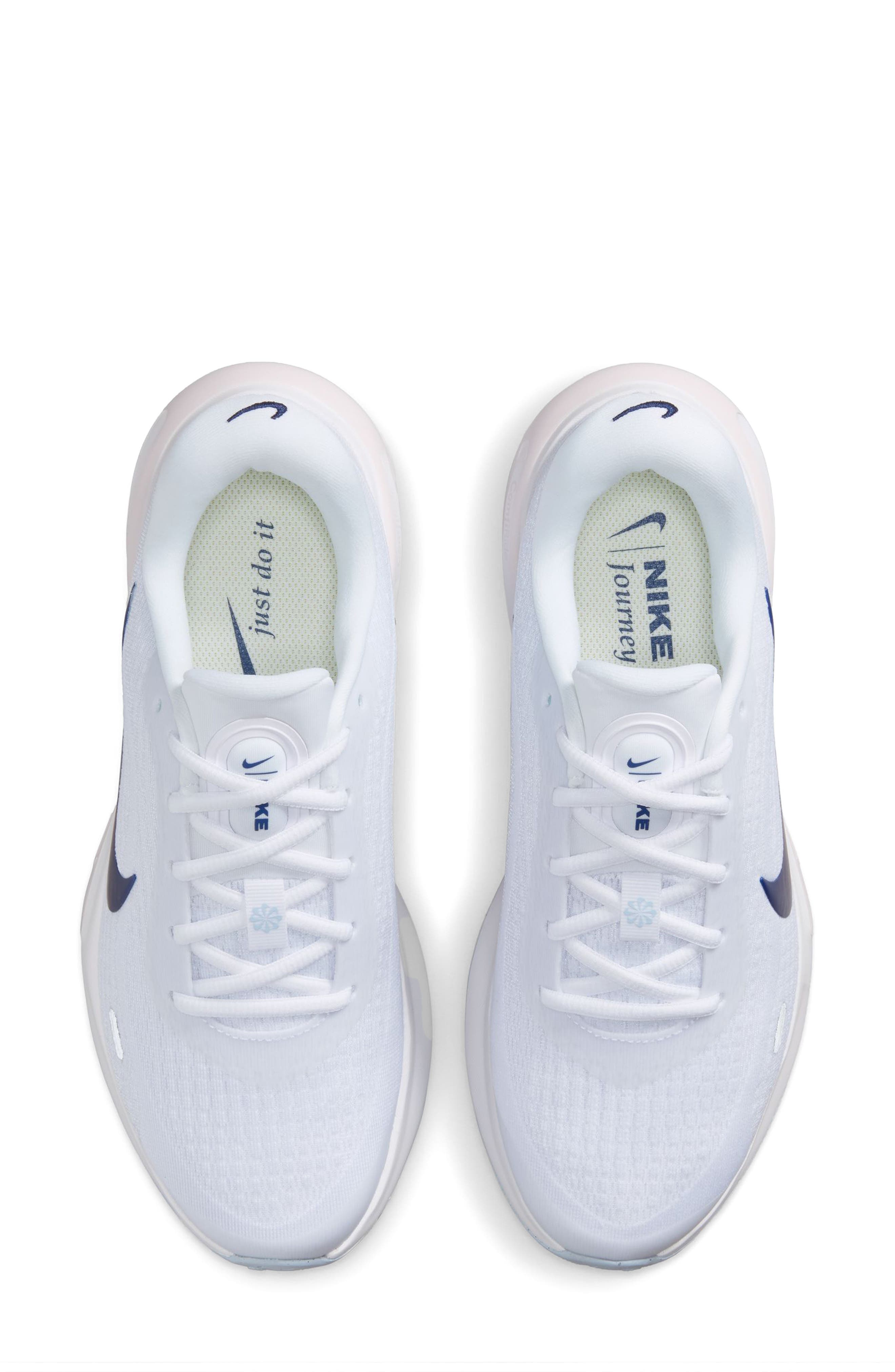 Journey Road Runner Sneaker, Alternate, color, WHITE/ BLACK/ BLUE/ PEARL PINK
