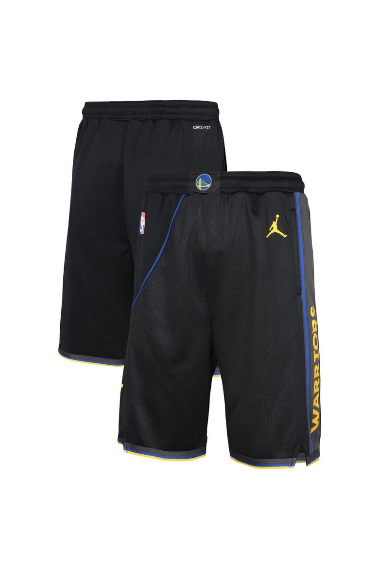 Youth Nike  Black Golden State Warriors Authentic Statement Edition Swingman Shorts, Main, color, Black