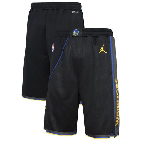 Youth Nike  Black Golden State Warriors Authentic Statement Edition Swingman Shorts