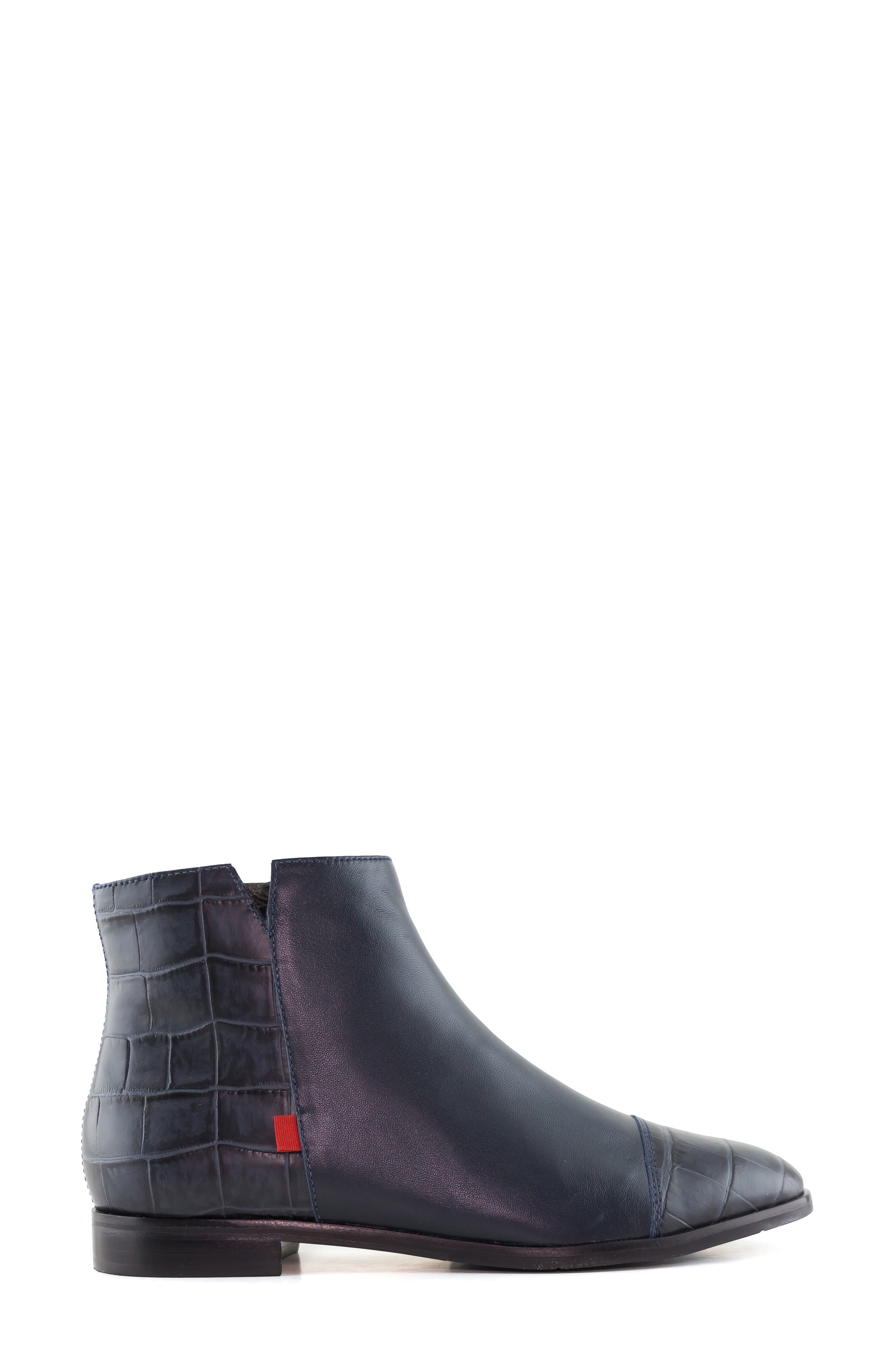 Herald Square Bootie, Alternate, color, NAVY NAPPA LEATHER