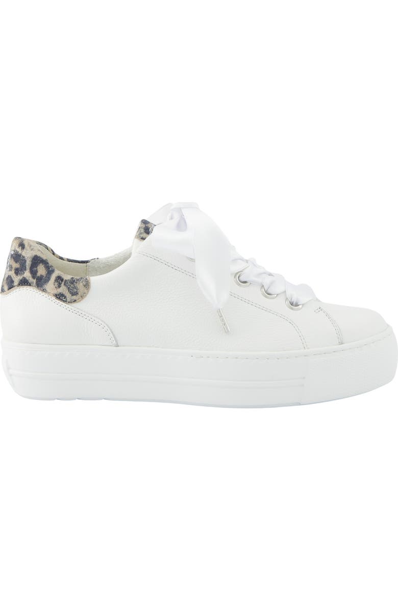 Paul Green Blakely Platform Sneaker, Alternate, color, White Almond Combo