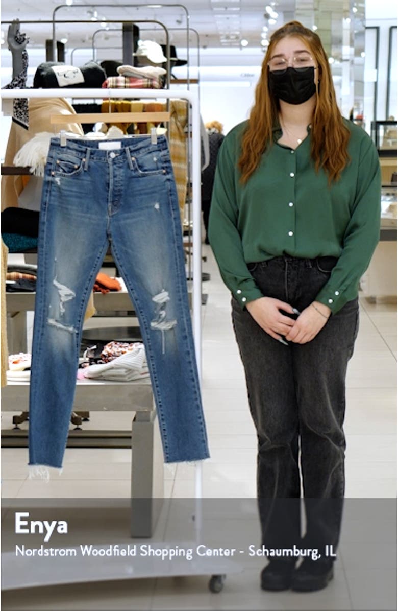 The Trickster Ripped Ankle Straight Leg Jeans, sales video thumbnail