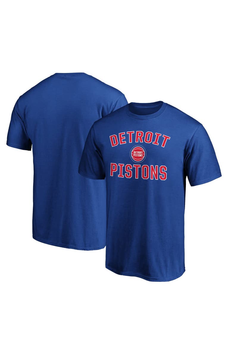 FANATICS Men's Fanatics Blue Detroit Pistons Team Victory Arch T-Shirt, Alternate, color,