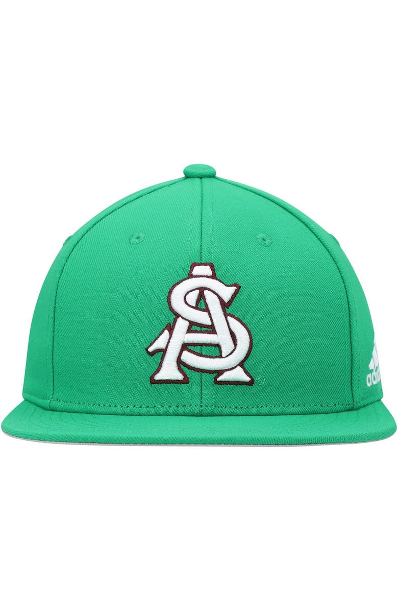 adidas Men's adidas Green Arizona State Sun Devils On-Field Baseball Fitted Hat, Alternate, color, Green
