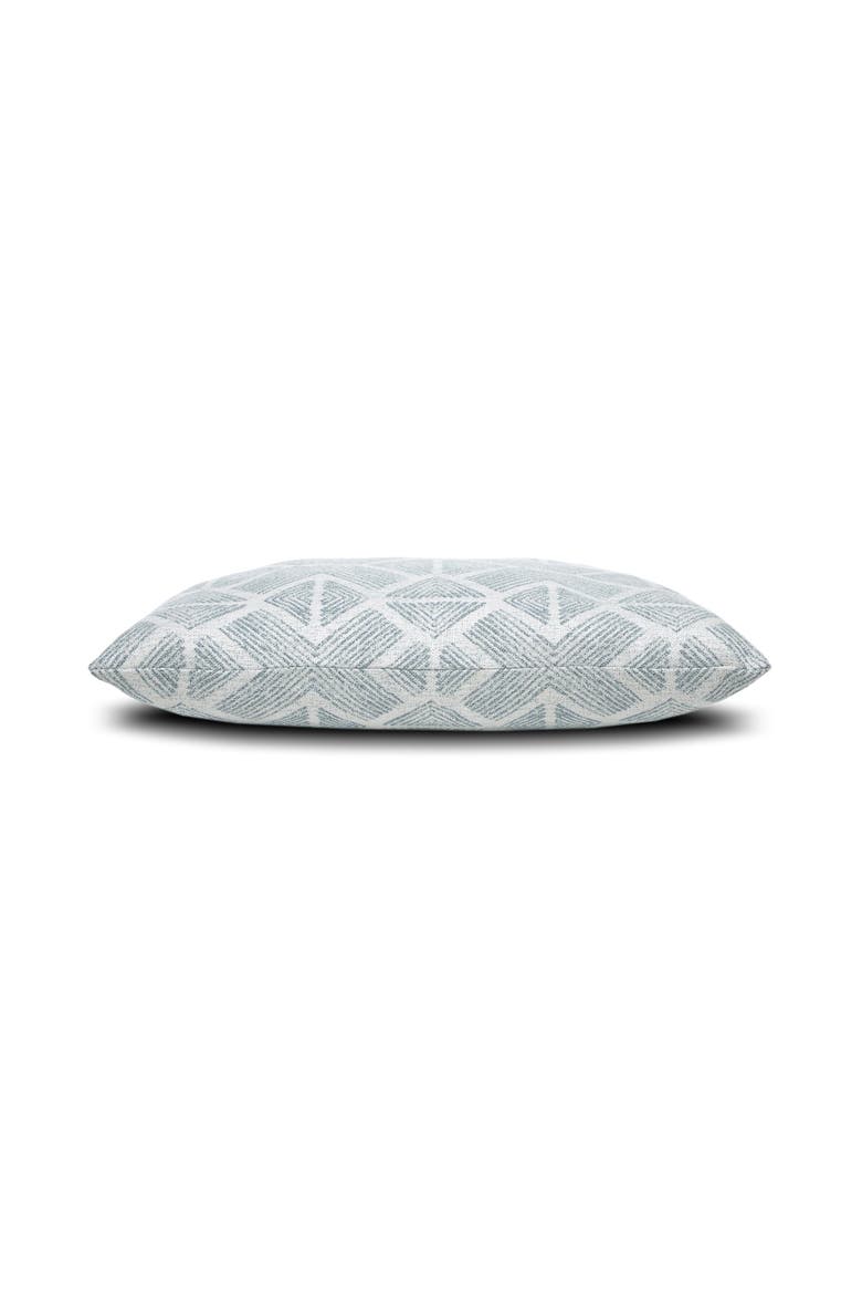 Bakuba Indoor & Outdoor Woven Accent Pillow, Alternate, color, Stream