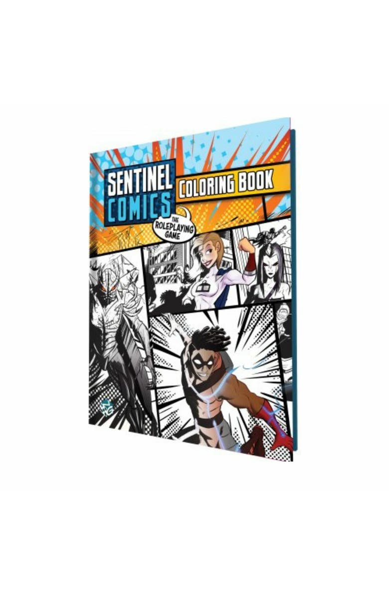 Greater Than Games Sentinel Comics The RPG Coloring Book, Alternate, color, Multicolored