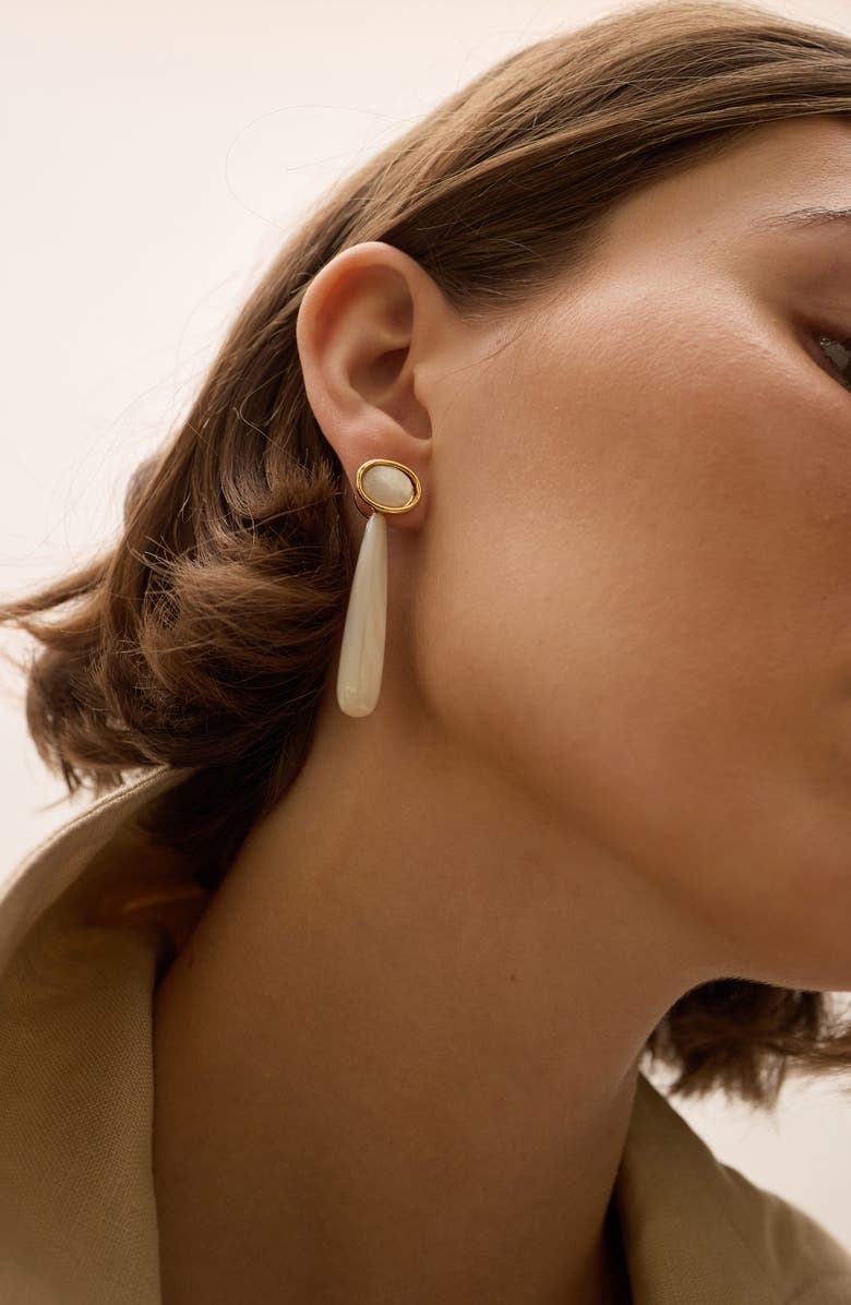 LELET NY Akaia Mother-of-Pearl Drop Earrings, Alternate, color, Mother Of Pearl