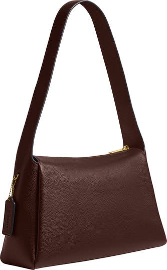 Lola Polished Pebble Leather Shoulder Bag
