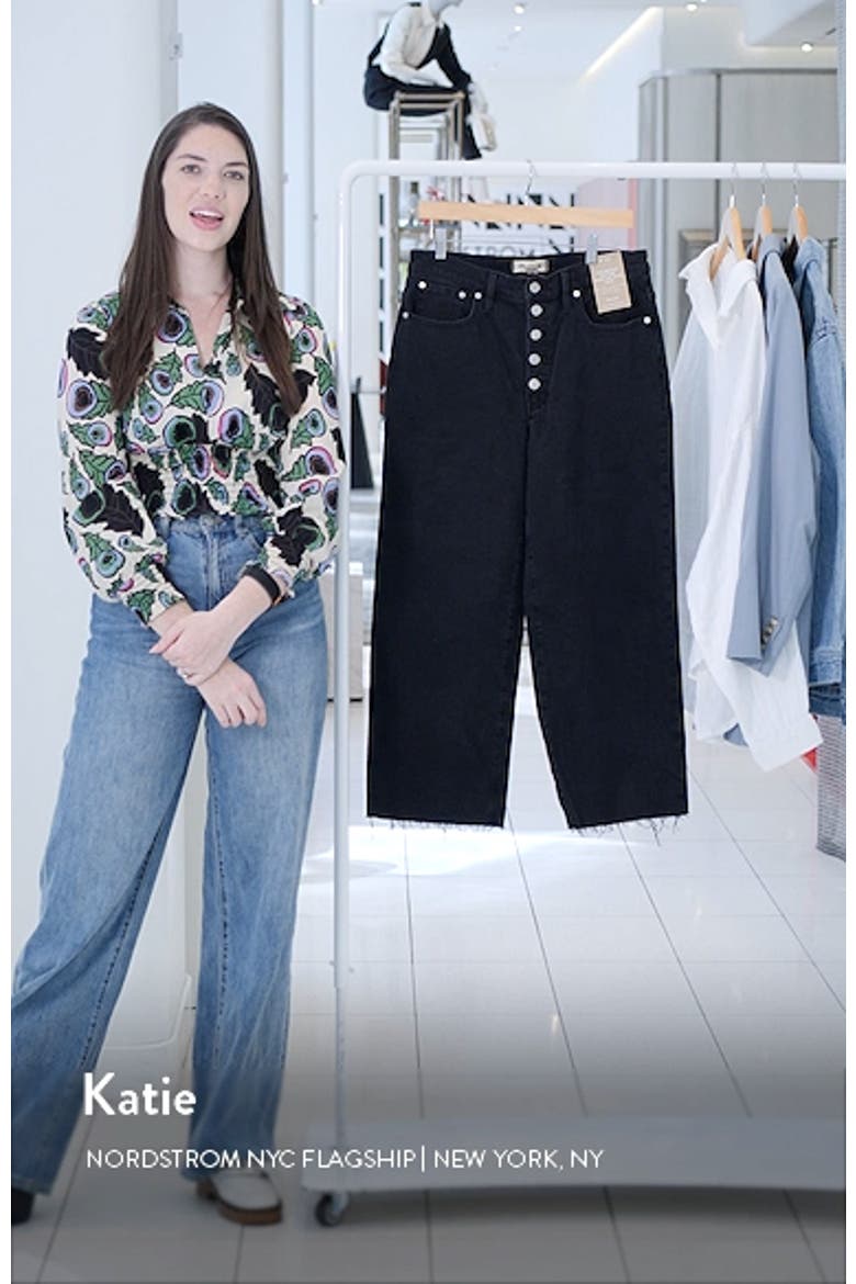The Perfect Vintage Raw Hem Corset High Waist Straight Leg Jeans video