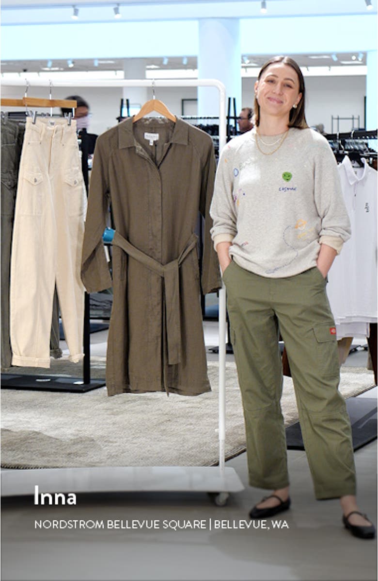 Belinda Belted Linen Coat, sales video thumbnail