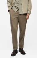 MANGO Cuff Stretch Cotton Pants