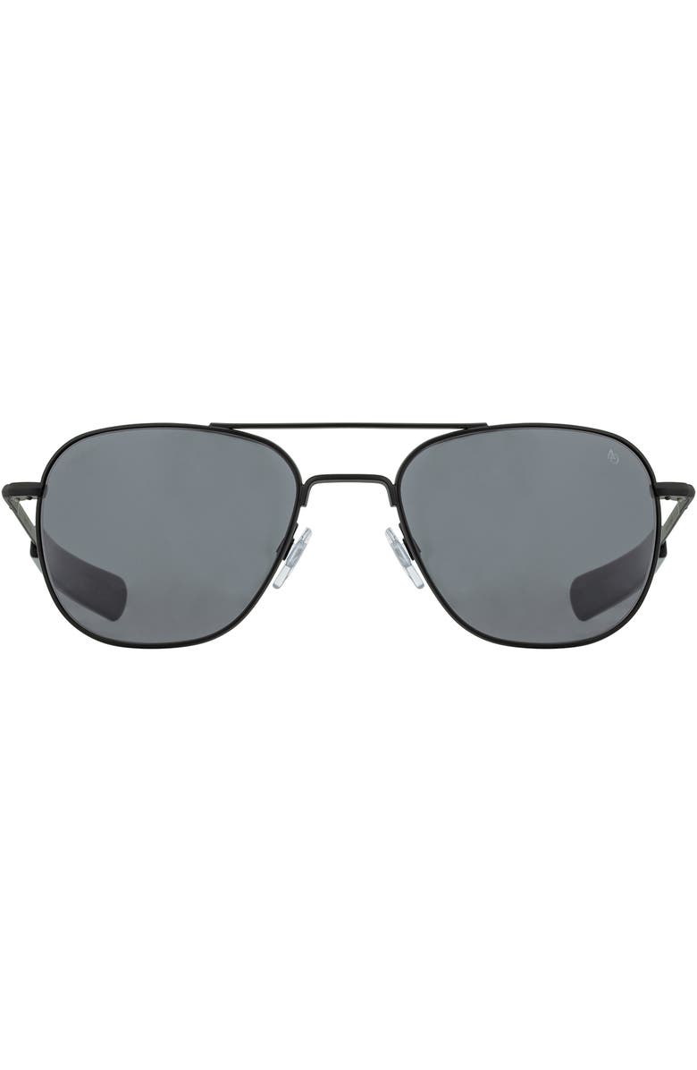 American Optical Original Pilot 52mm Aviator Glass Polarized, Alternate, color, Black - Gyg-P