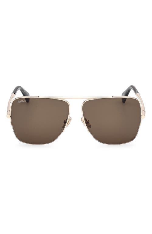 Max Mara 59mm Pilot Sunglasses