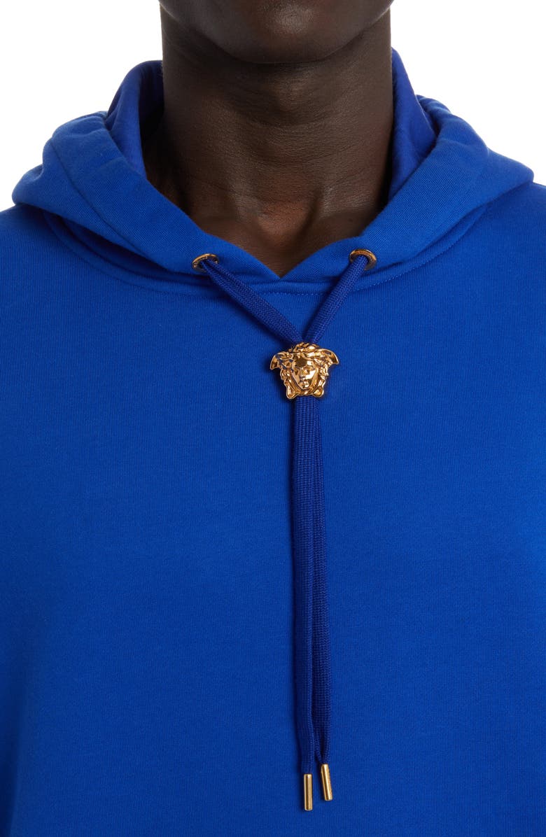 Versace Medusa Bolo Cotton Hoodie, Alternate, color, 
