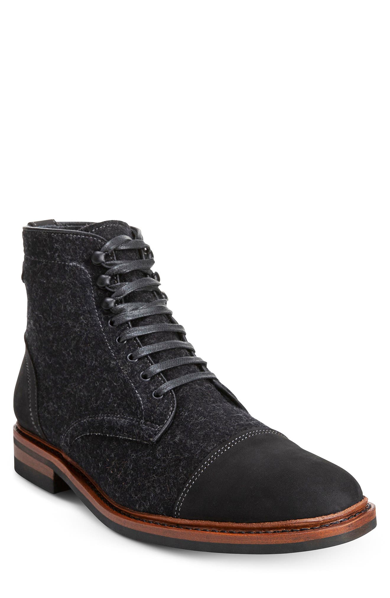 Allen Edmonds Landon Lace-Up Cap Toe Boot, Main, color, 