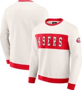 Darius Rucker Collection by Fanatics Men's Darius Rucker Collection by Fanatics  Cream San Francisco 49ers Colorblock Pullover Sweatshirt
