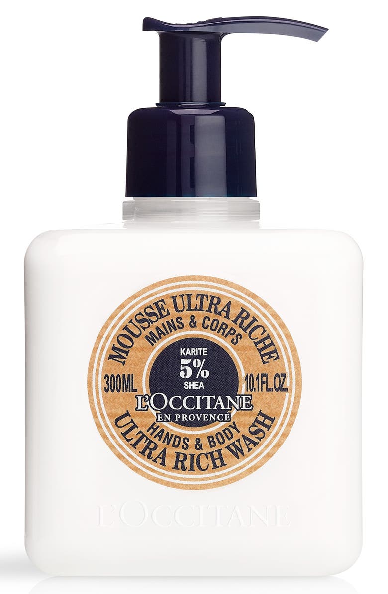 L'Occitane Shea Hands & Body Ultra Rich Wash, Main, color, 