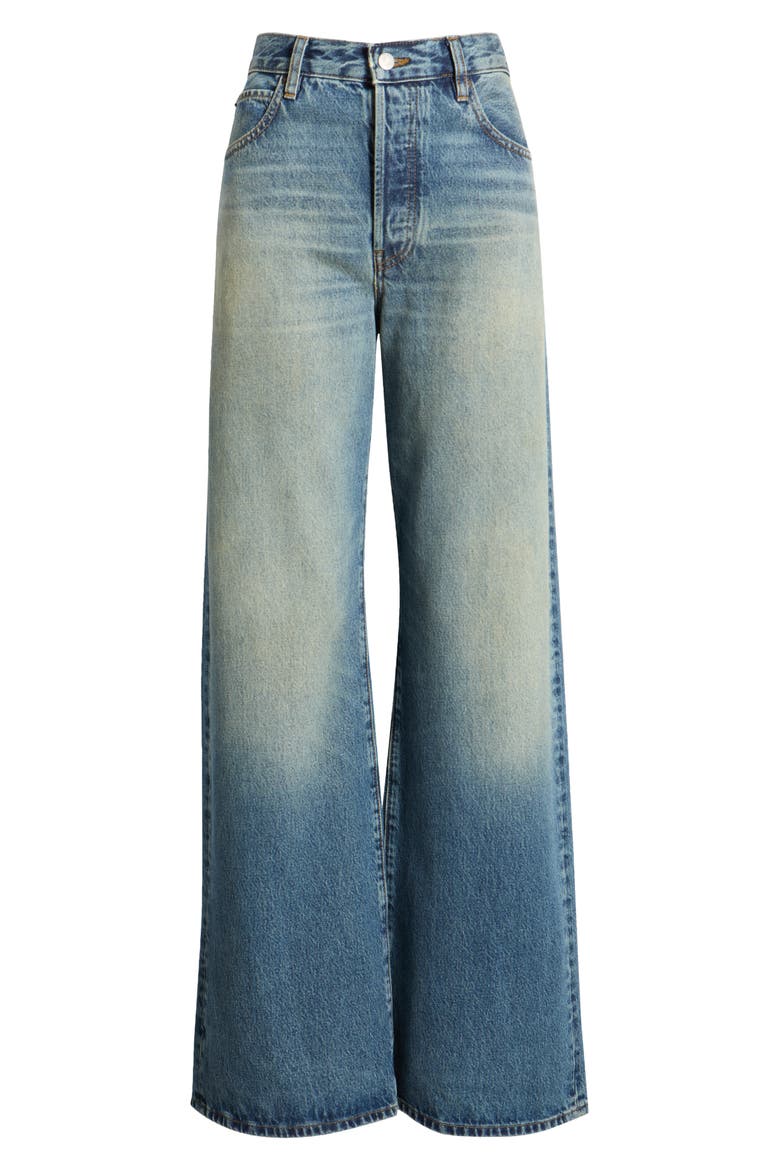 The Loose High Waist Wide Leg Jeans, Alternate, color, ELECTRIC