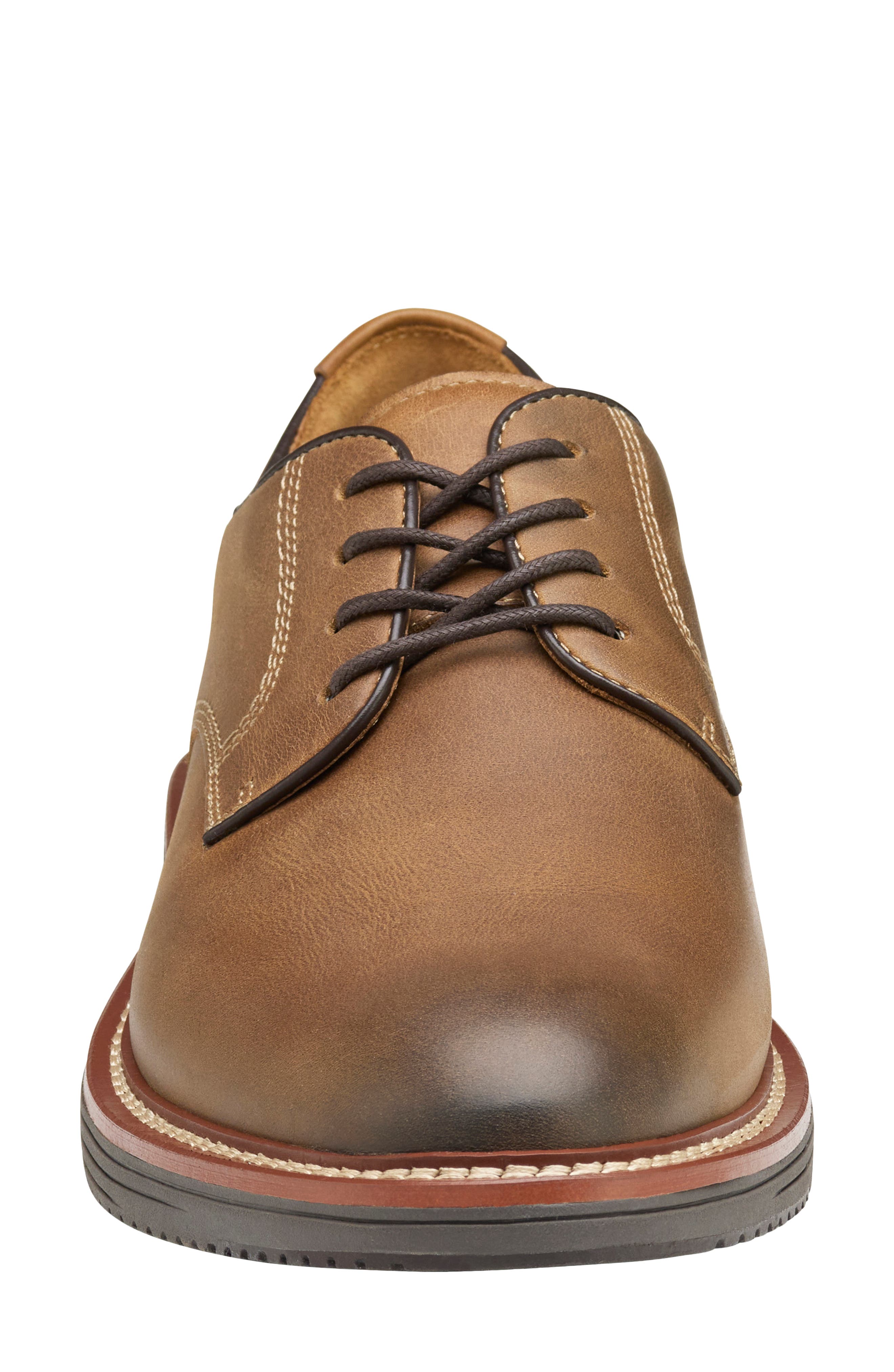 Upton Plain Toe Derby, Alternate, color, TAN OILED FULL GRAIN