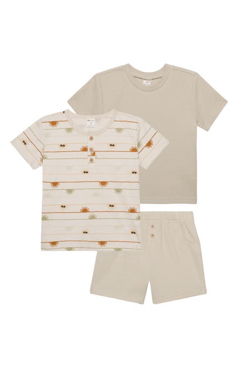 3-Piece T-Shirt & Shorts Set (Toddler & Little Kid)
