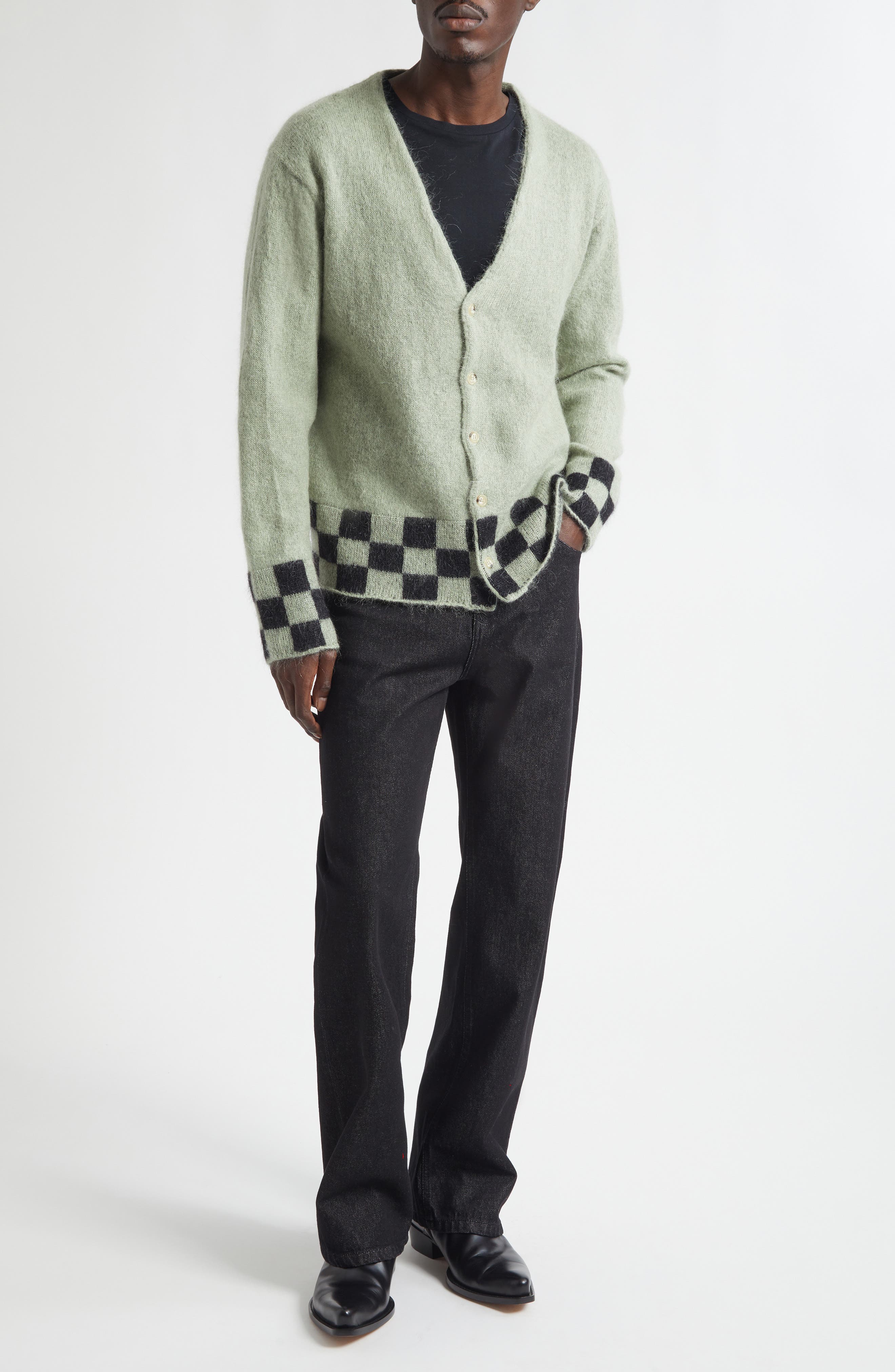 Chevy Mohair V-Neck Cardigan - image 2