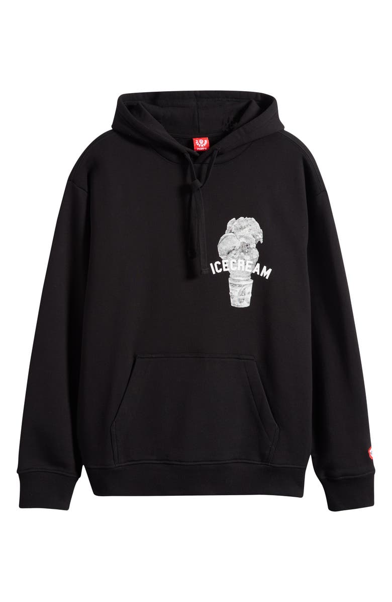 ICECREAM Blanco Graphic Hoodie, Alternate, color, Black