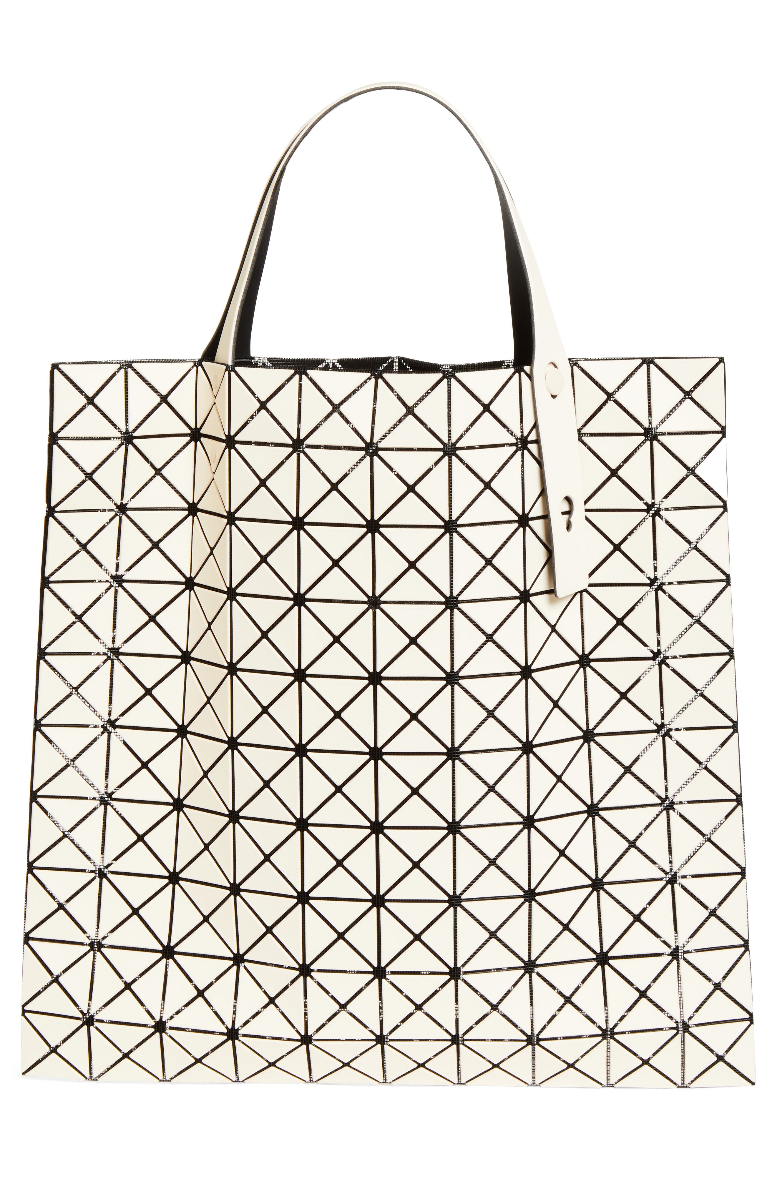 Bao Bao Issey Miyake Prism Frost Tote, Alternate, color, White Beige