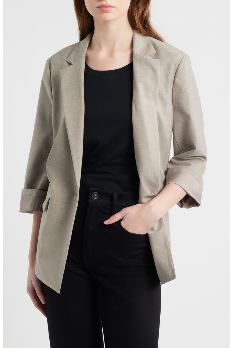 Jennie Wool Blend Blazer, Alternate, color, LIGHT TAUPE