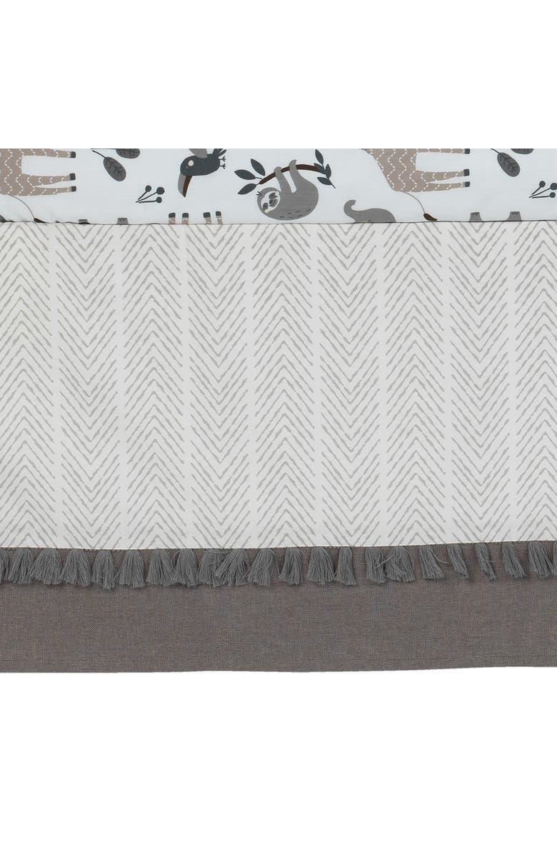 Lambs & Ivy Baby Jungle Animals 4-Piece Crib Bedding Set, Alternate, color, Gray