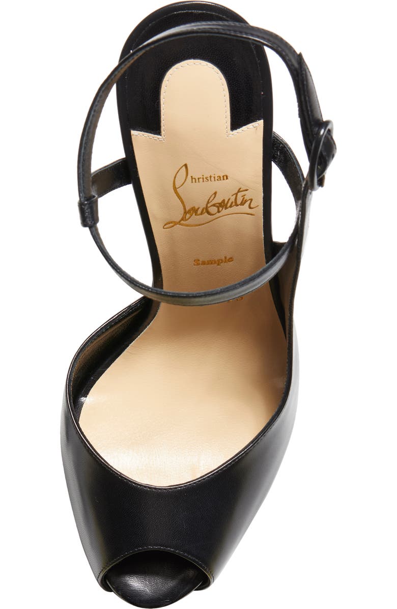 Christian Louboutin Jenlove Ankle Strap Peep Toe Stiletto, Alternate, color,