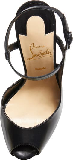 Jenlove Ankle Strap Peep Toe Stiletto
