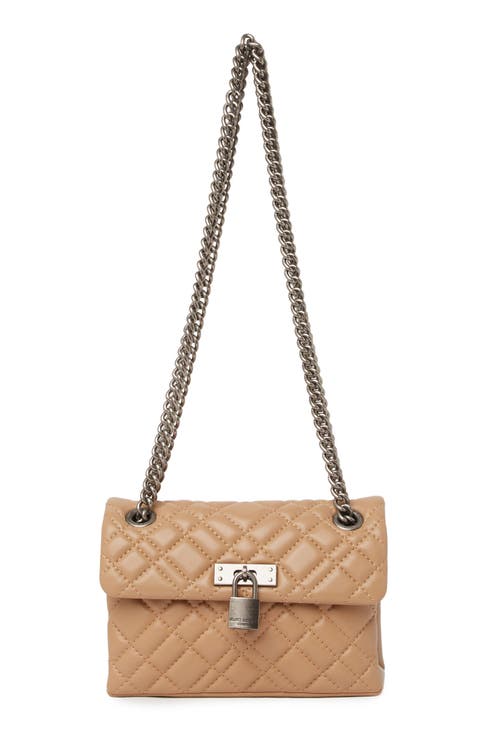 Kurt Geiger Mini Brixton Diamond Quilted Leather Pad Lock Shoulder Bag