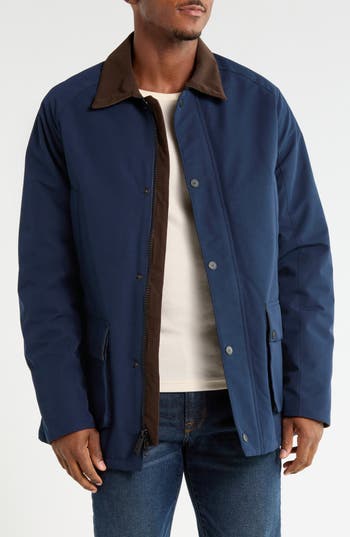 Rainforest Relaxed Fit Field Coat In Dark Navy