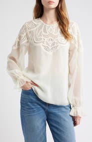 Lipsy Artwork Embellished Top