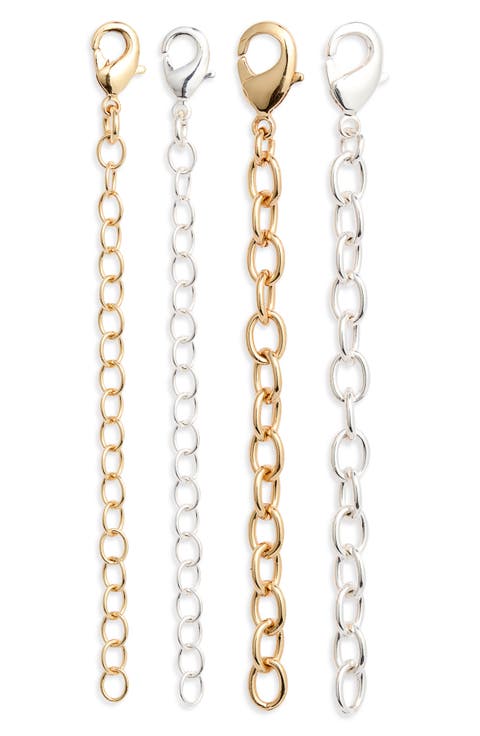 4-Pack Necklace Extenders