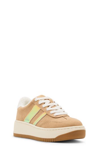 Steve Madden Kids' Jfield Platform Sneaker In Tan