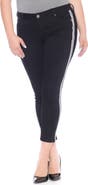 SLINK Jeans Double Stripe Ankle Skinny Jeans