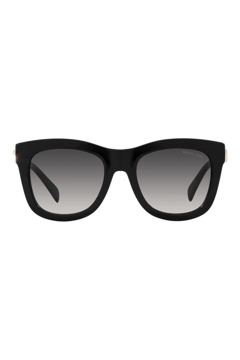 Empire 52mm Square Sunglasses, Main, color, BLACK