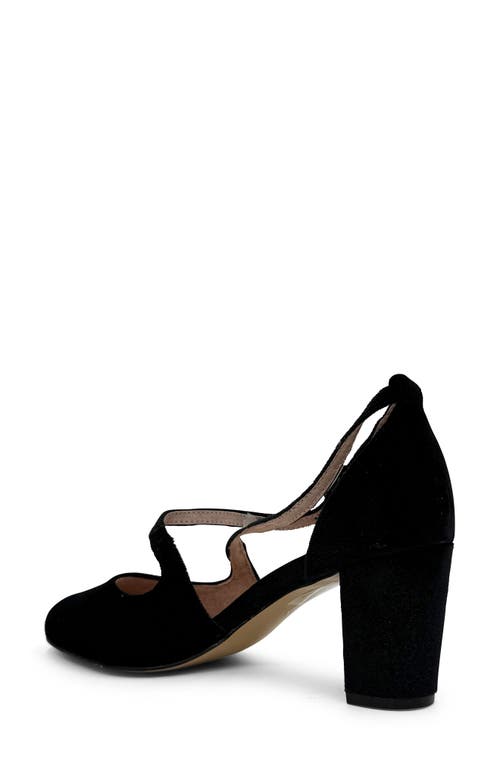 Chelsea Crew Oren Crossover Pump In Black Velvet