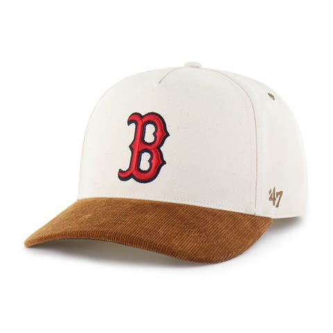 Men's Carhartt x '47 Natural/Brown Boston Red Sox Undyed Relaxed Hitch Adjustable Hat