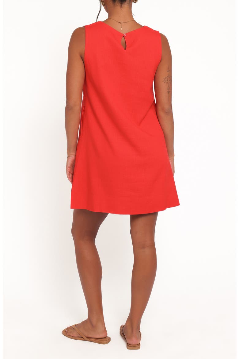 Zoe Floral Print Minidress, Alternate, color, RED