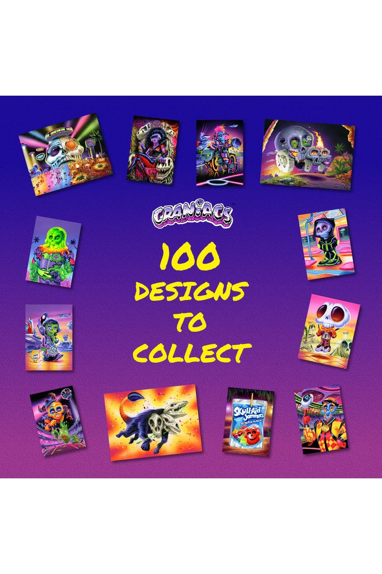 Craniacs Trading Cards Series One Blaster Box | 7 Packs Per Box, Alternate, color, Blue