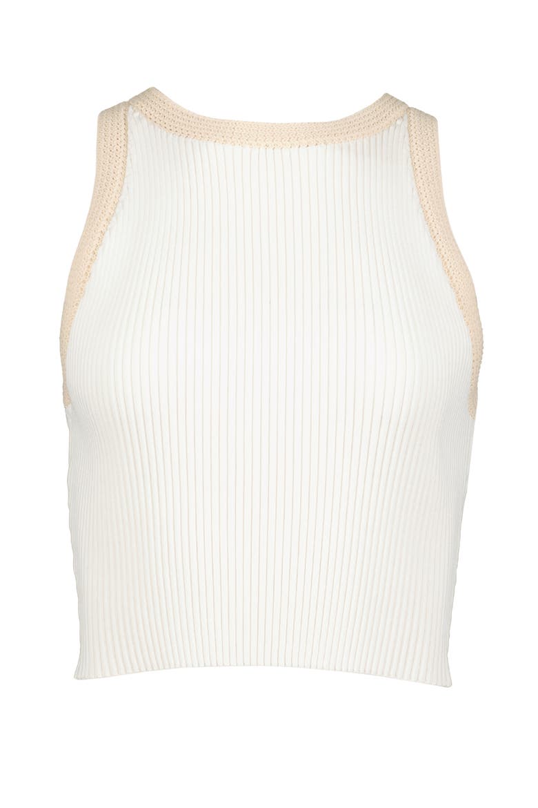Candace Ribbed Sweater Tank, Alternate, color, Natural