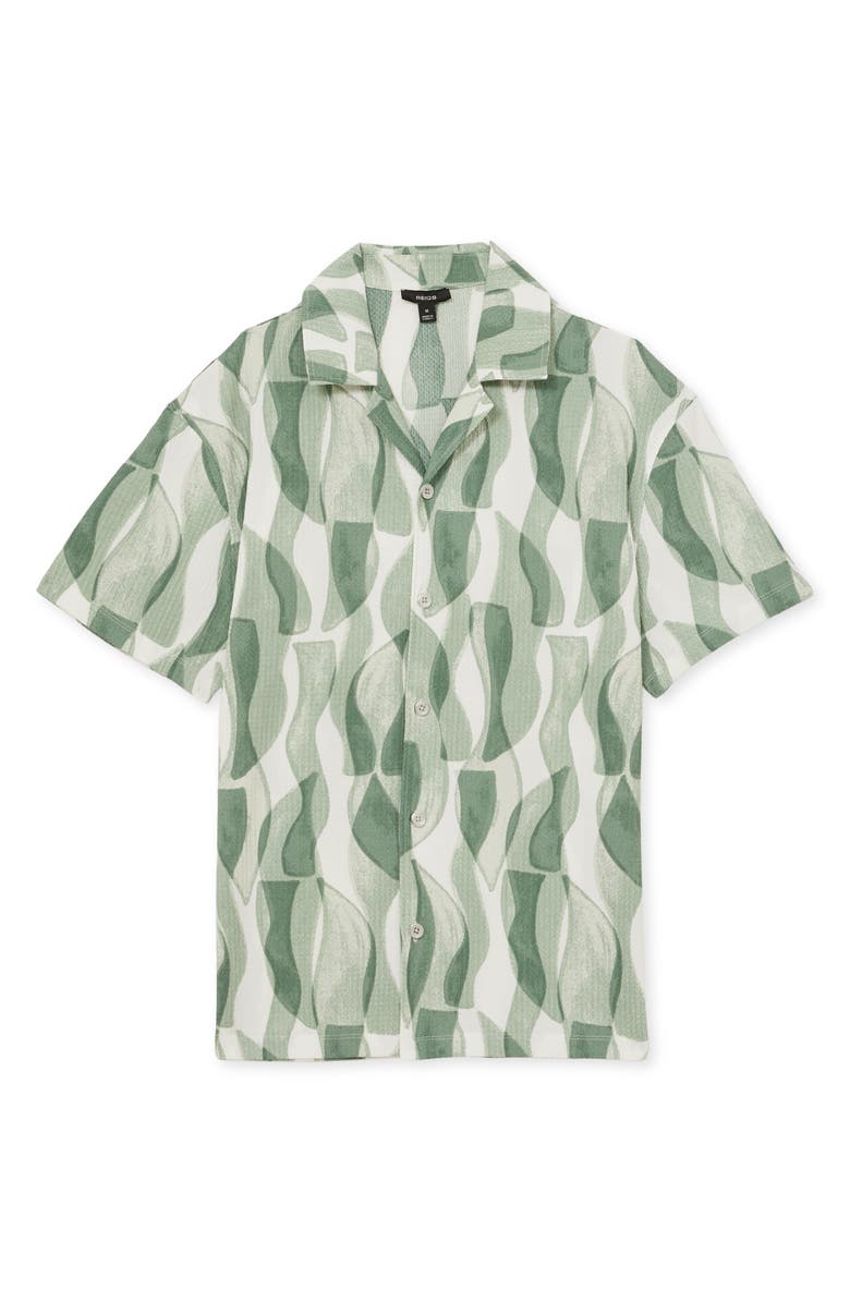 Reiss Taro Camp Shirt, Alternate, color, Sage Green
