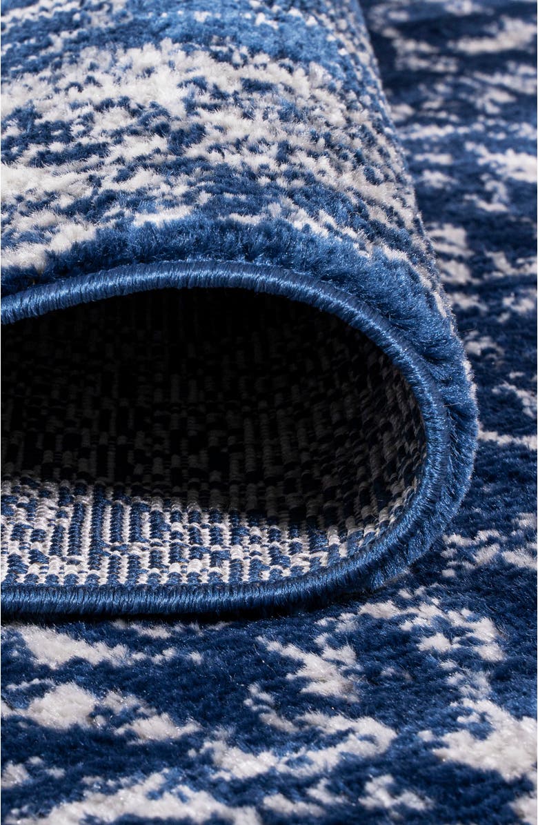 JONATHAN Y Soleiman Modern Persian Area Rug, Alternate, color, Navy