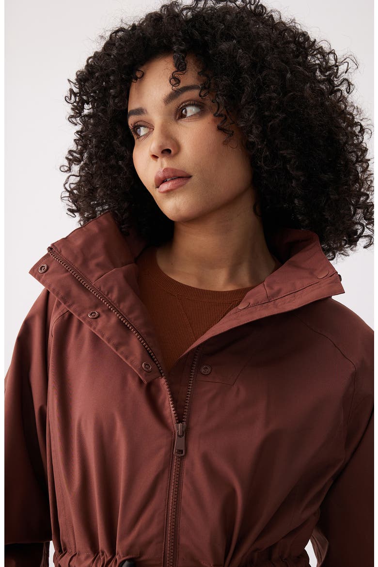 Piper Water-Repellent Rain Jacket, Alternate, color, SIENNA