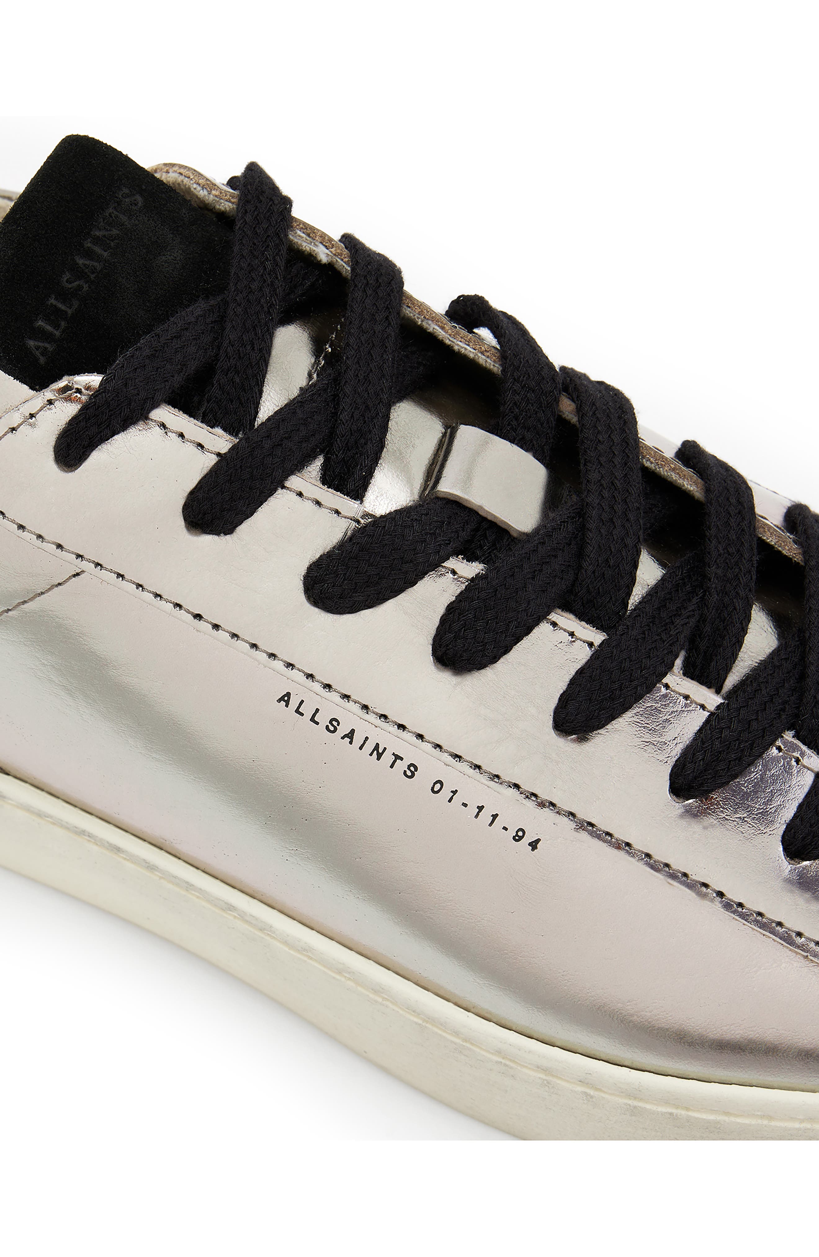 Shana Metallic Sneaker, Alternate, color, SILVER