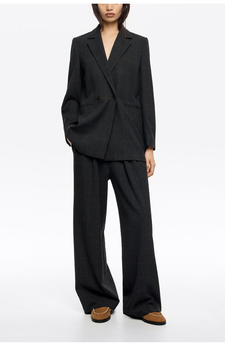 Bimba y Lola Darted Straight Leg Trousers, Main, color, Dark Grey